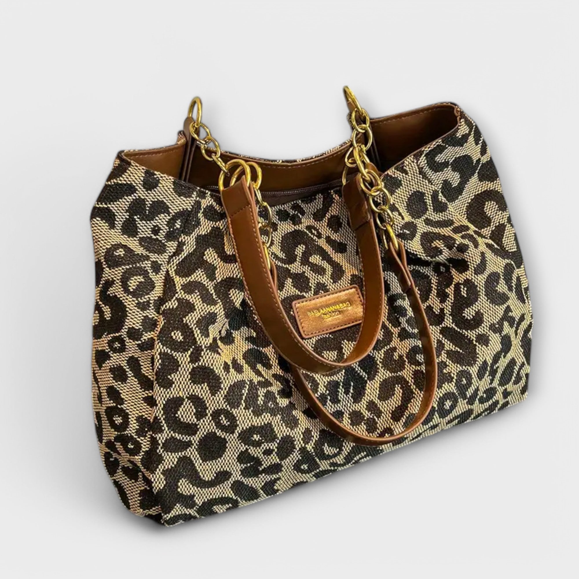 Olivia - Leoparden Canvas Tote