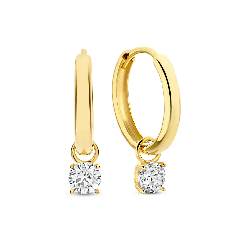 Larmes de Lune Stone Creolen | Gold