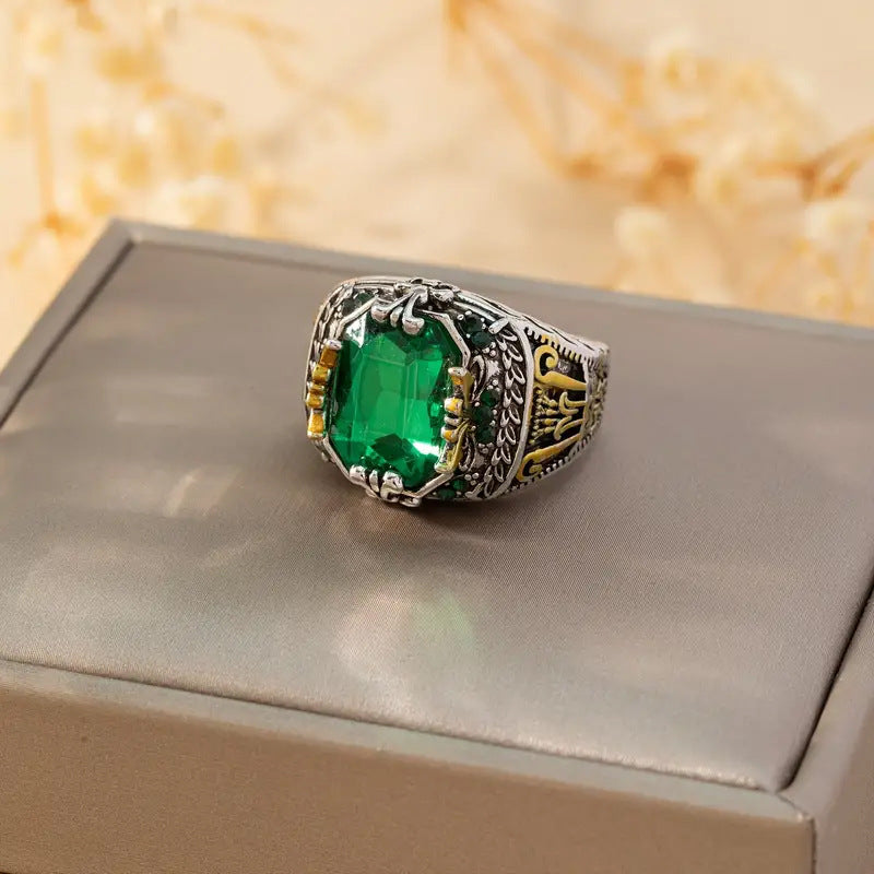 Klara Emerin Ring | Gemischtes Gold