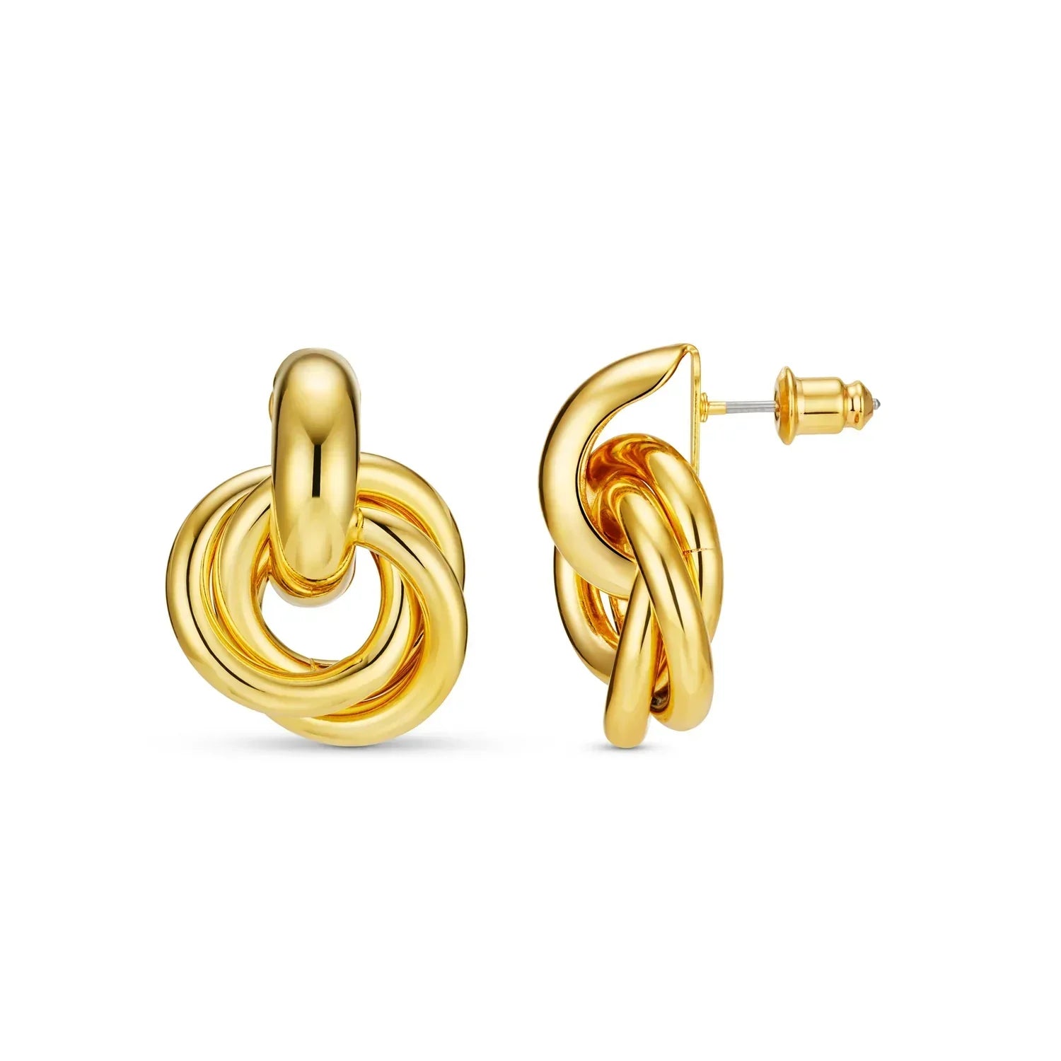 Statement Verschlungene Ohrringe | Gold