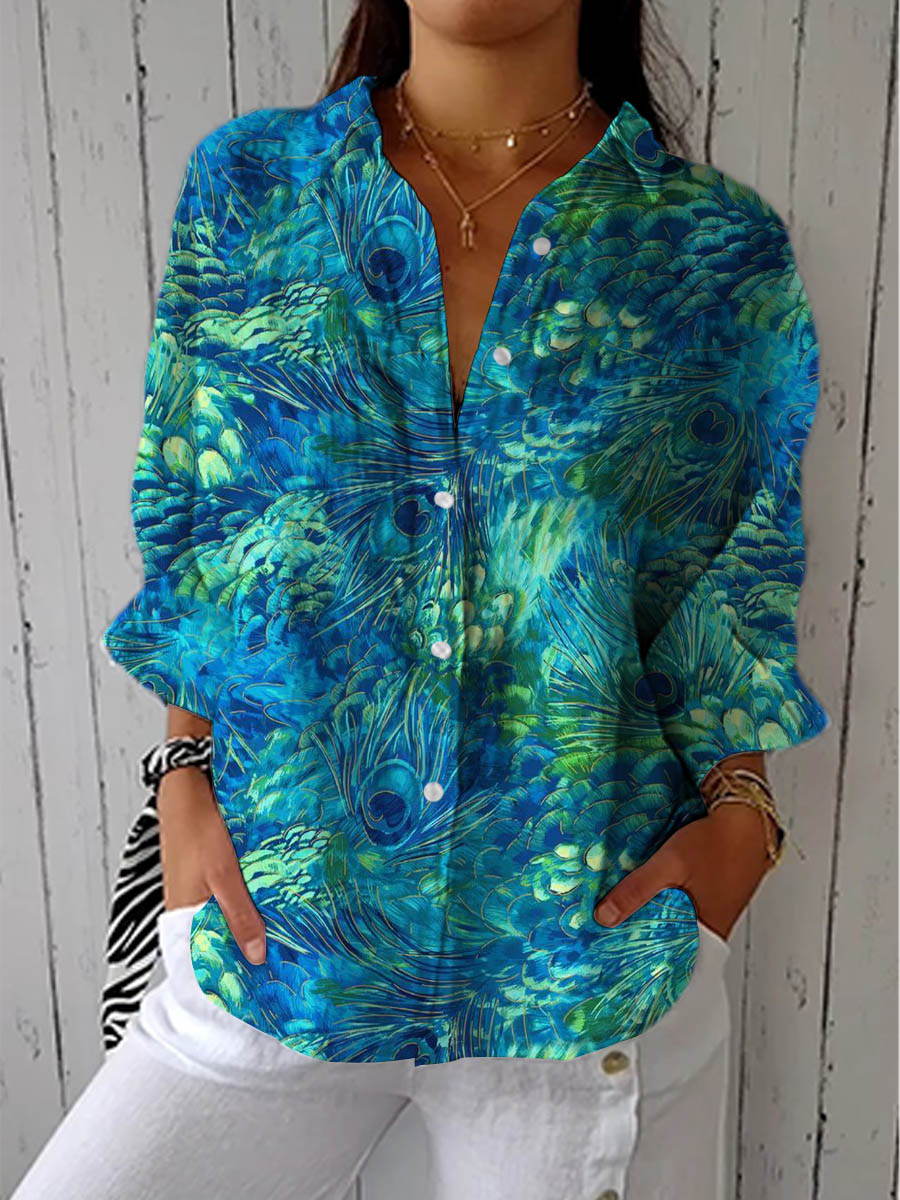 Florina | Pfauengrazile Bluse