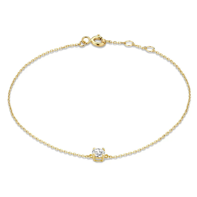 Cléa Moissanit-Stein Armband | Gold