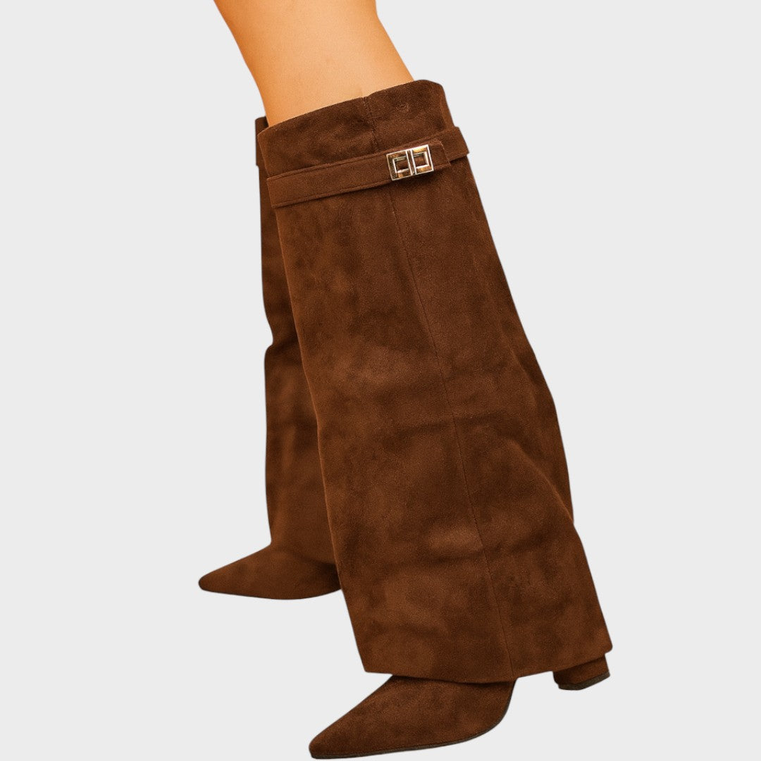 Lunara | Bota de Camurça Cano Alto