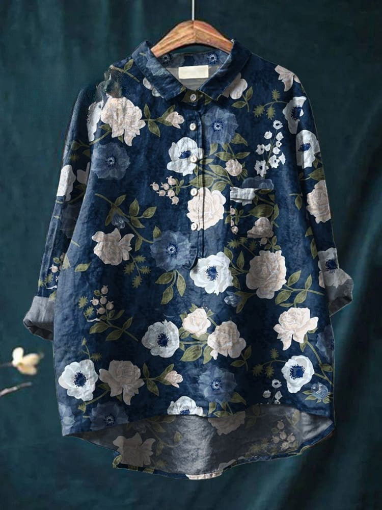 Charlotte | Elegantes Hemd mit Blumenmuster