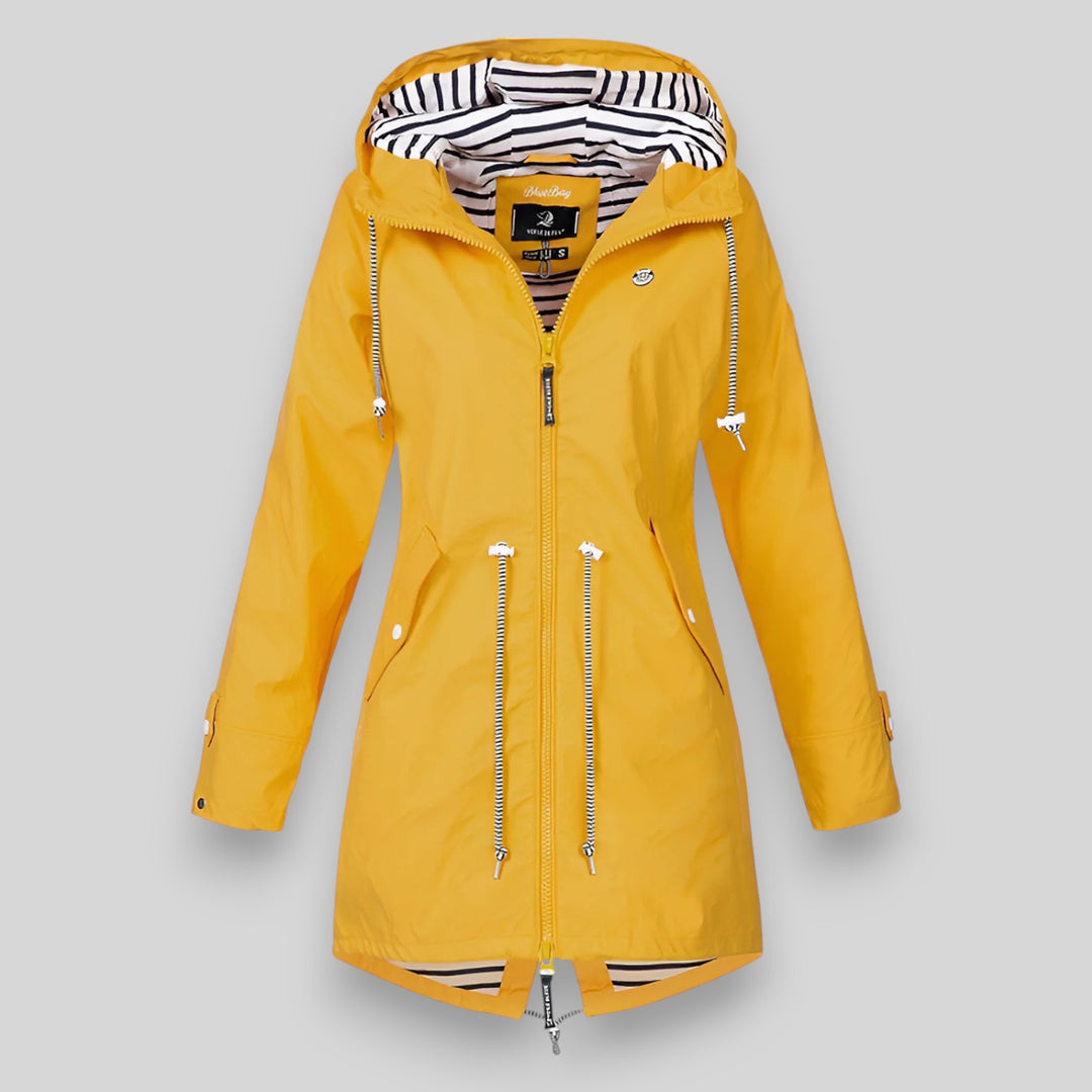 Waterproof Rain Jacket for Women with Hood – Lightweight Raincoat Windbreaker for Hiking and Travel, Sizes S to 5XL