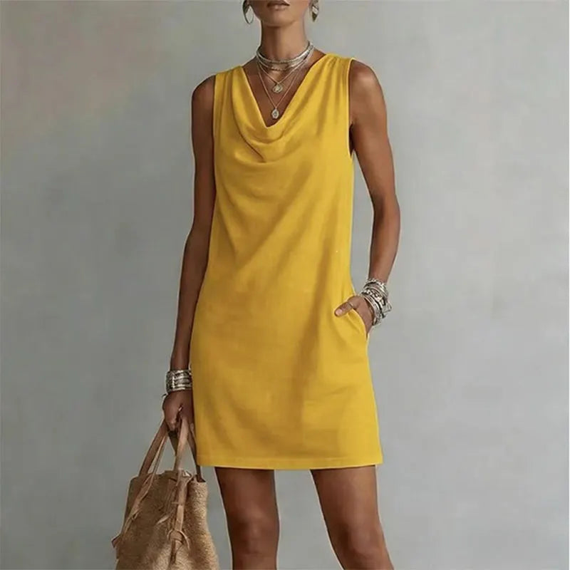 Mini Dress with Pockets for Women – Elegant Casual Short Dress, Everyday Summer Dress in 11 Colors