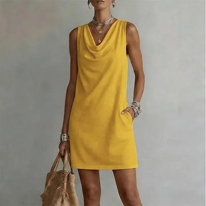 Mini Dress with Pockets for Women – Elegant Casual Short Dress, Everyday Summer Dress in 11 Colors