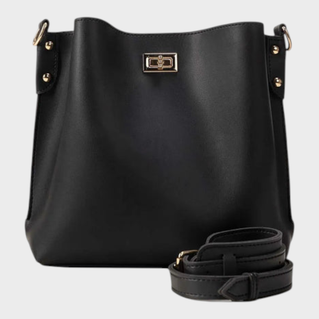 Quennie | Schwarze Bucket-Tasche IBS-BKB25-002
