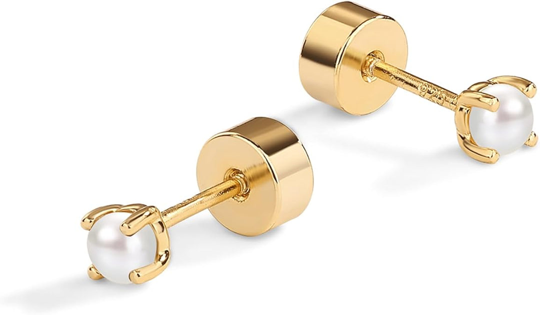 Clous d'oreilles perle délicate | Or
