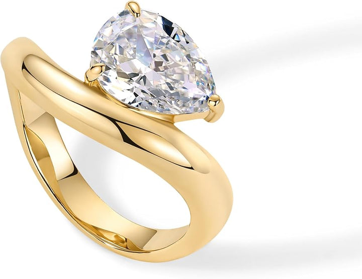 Welliges Versprechen-Ring | Gold