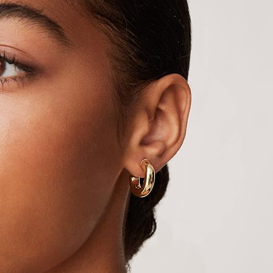 Stardust Hoop Earrings | Gold