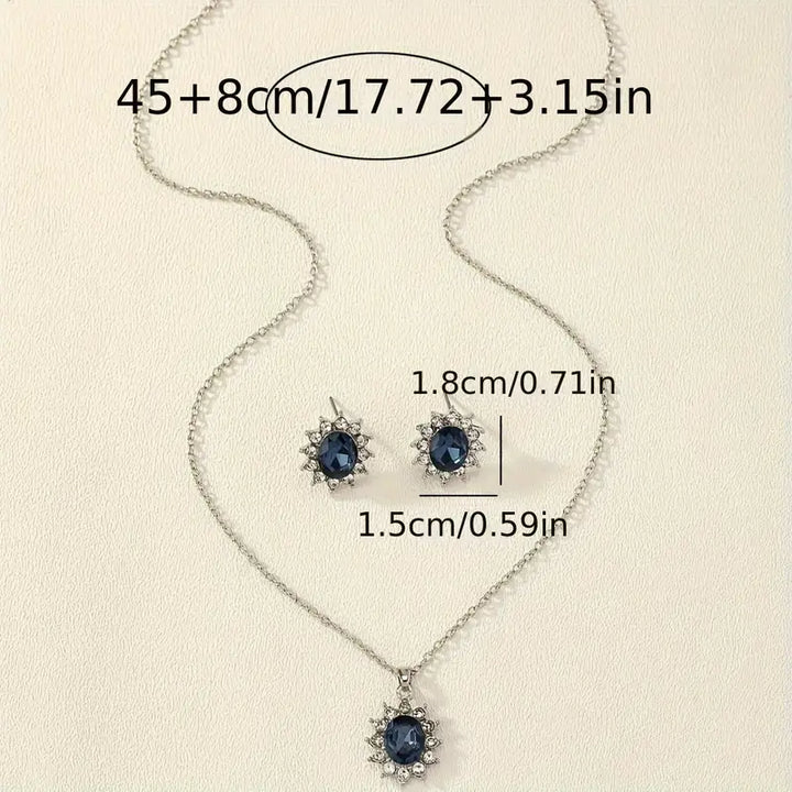 Parure Katya Azuryn | Oro bianco