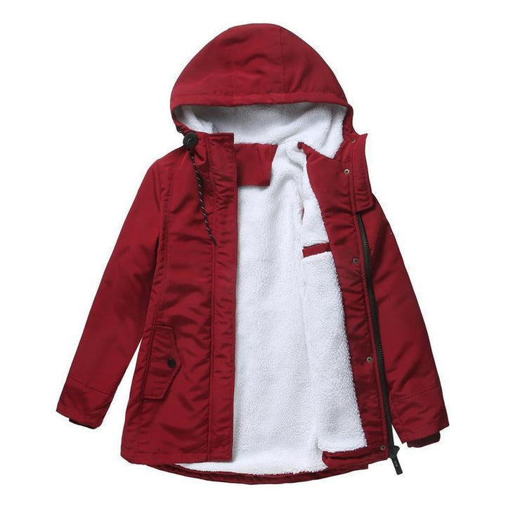 Quilted Winter Coat for Women with Hood – Insulated Long Puffer Coat, Warm Hooded Parka for Cold Weather