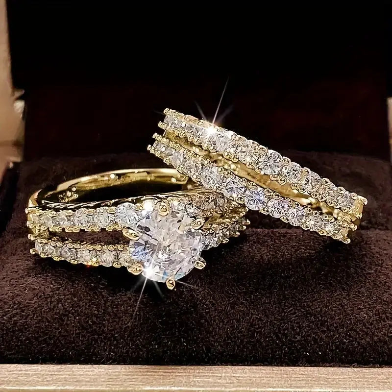 Ewiger Glanz Ring Set | Gold