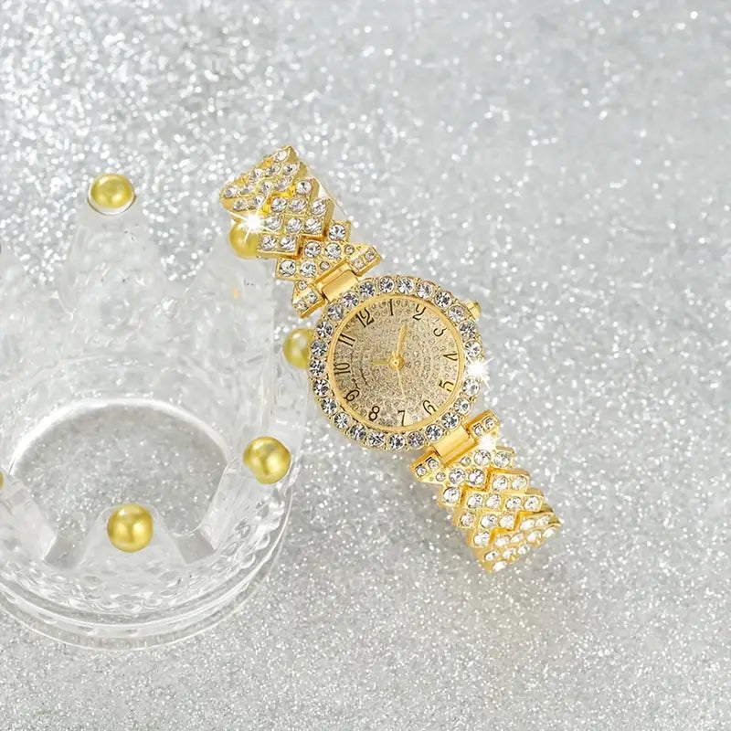 Sada hodinek a náramku Luxe Radiance Gold | Zlato