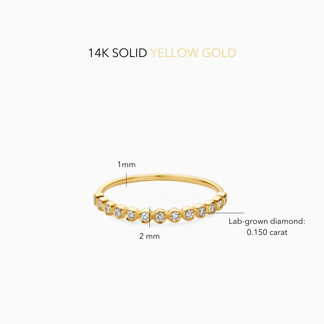 Anillo de burbujas | Oro