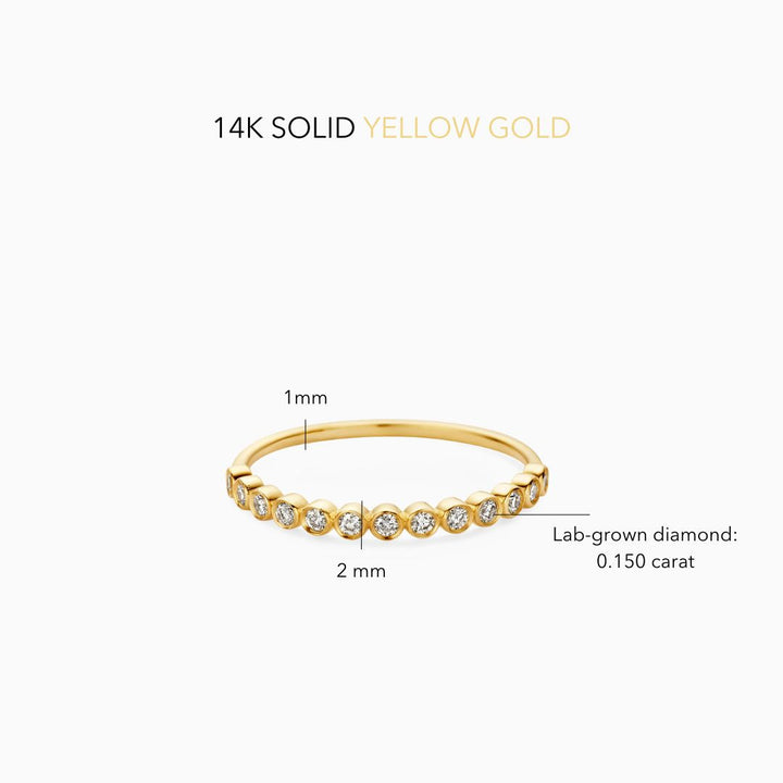 Anillo de burbujas | Oro