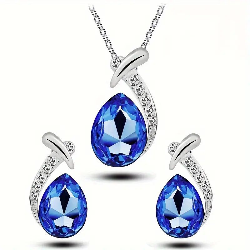 Klassisches Meerjungfrauen-Eleganz Schmuckset | Weißgold