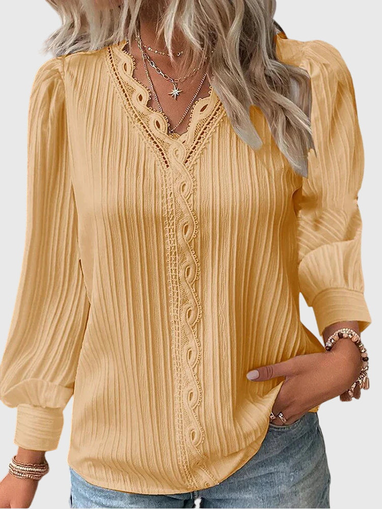 Andrea | Eleganter Pullover-Bluse