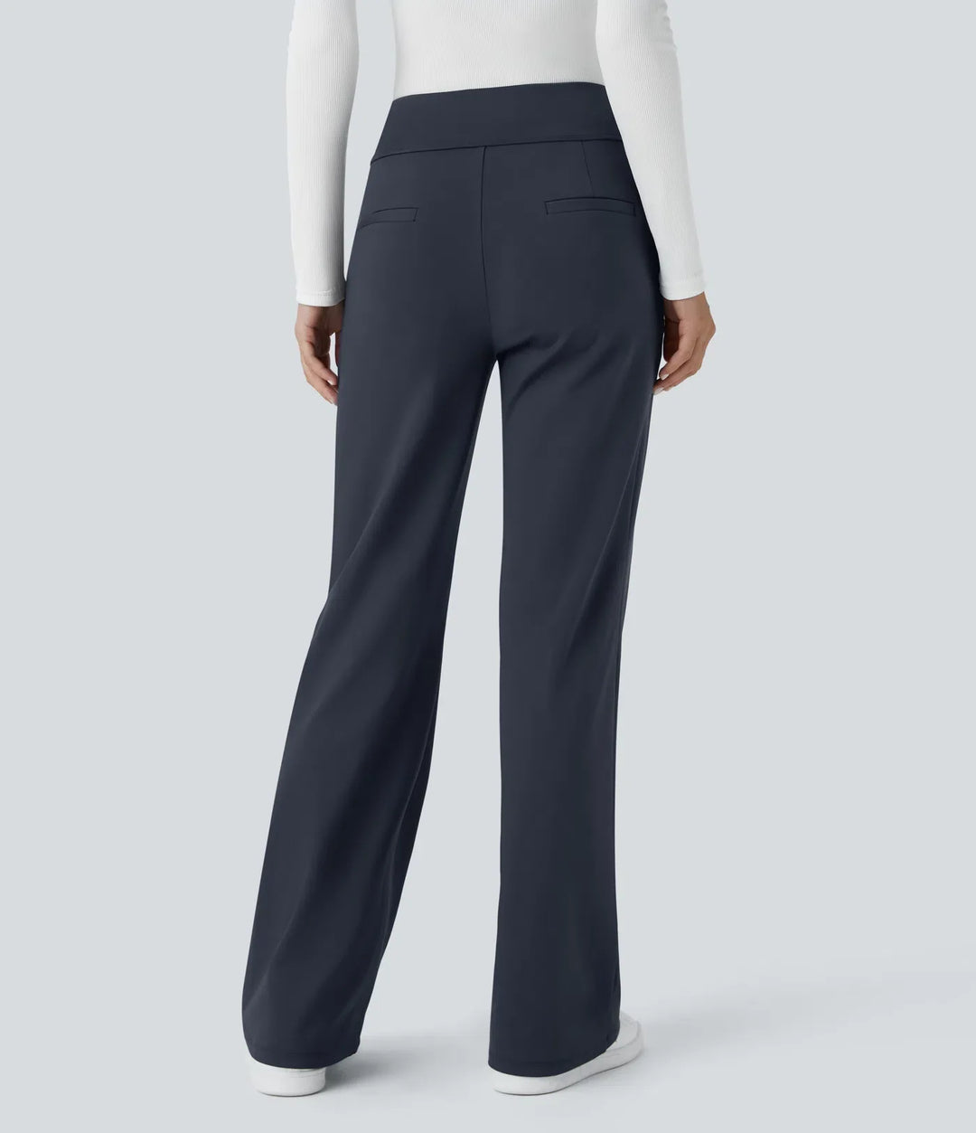 Velouré Flex™ Mid Rise Side Zipper Pocket Work Flare Pants