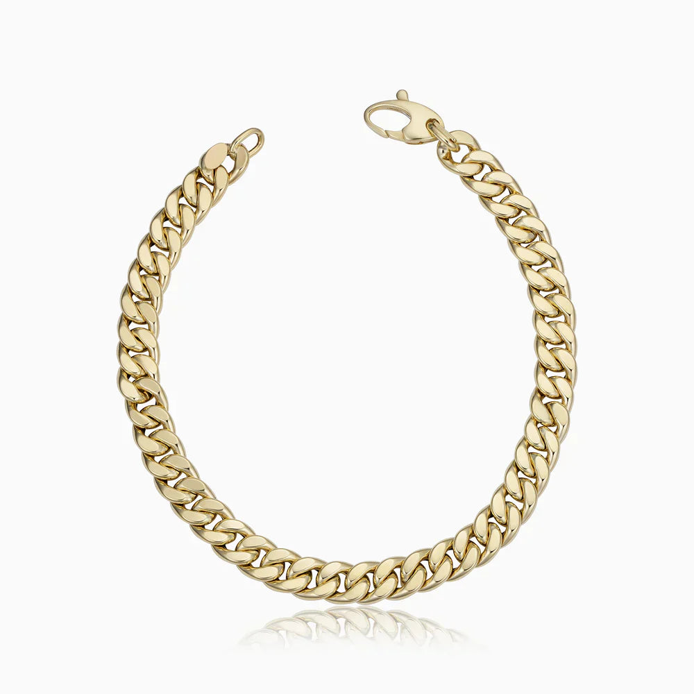 Estate Cuban Armband - Gold