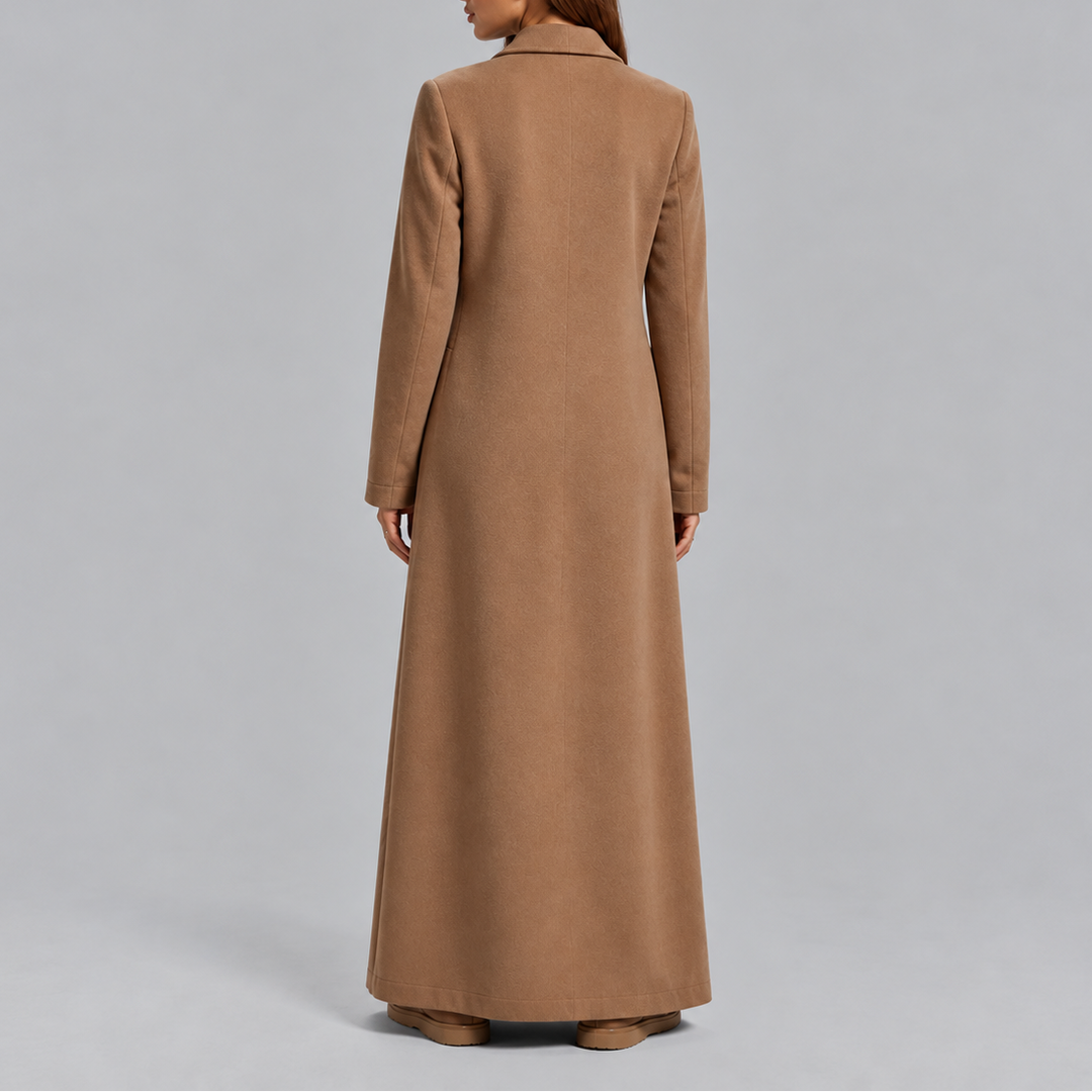 Women's Longline Double-Breasted Overcoat