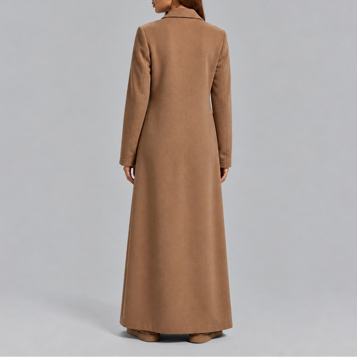 Women's Longline Double-Breasted Overcoat