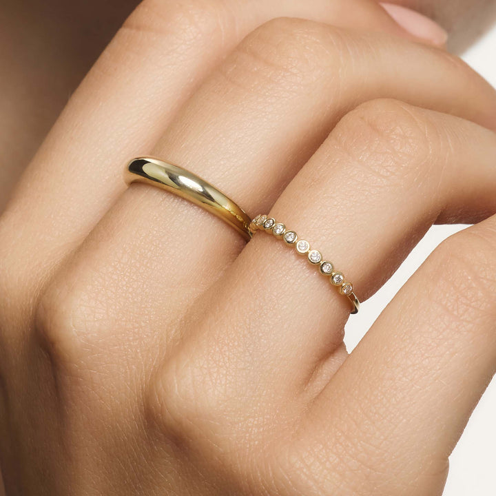 Anillo de burbujas | Oro