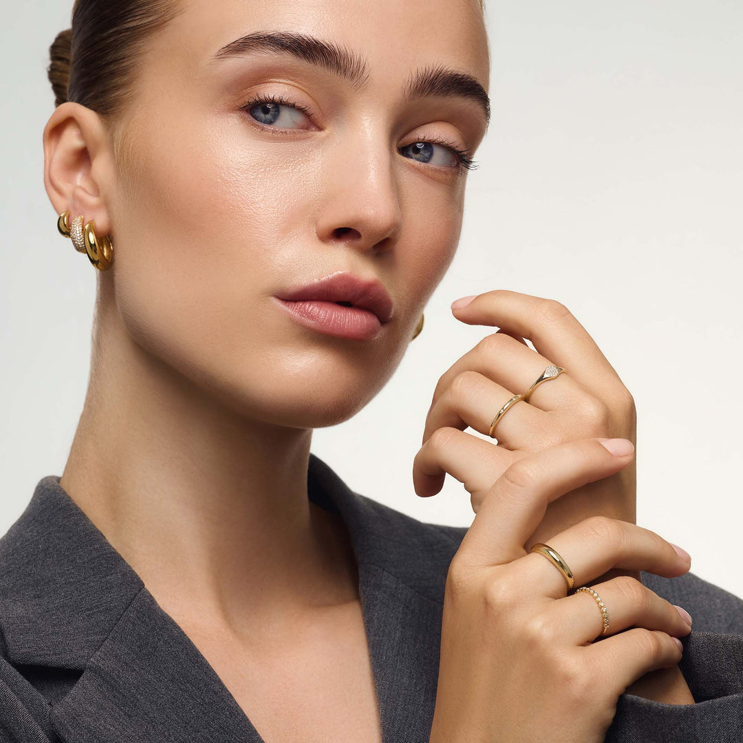 Anillo de burbujas | Oro