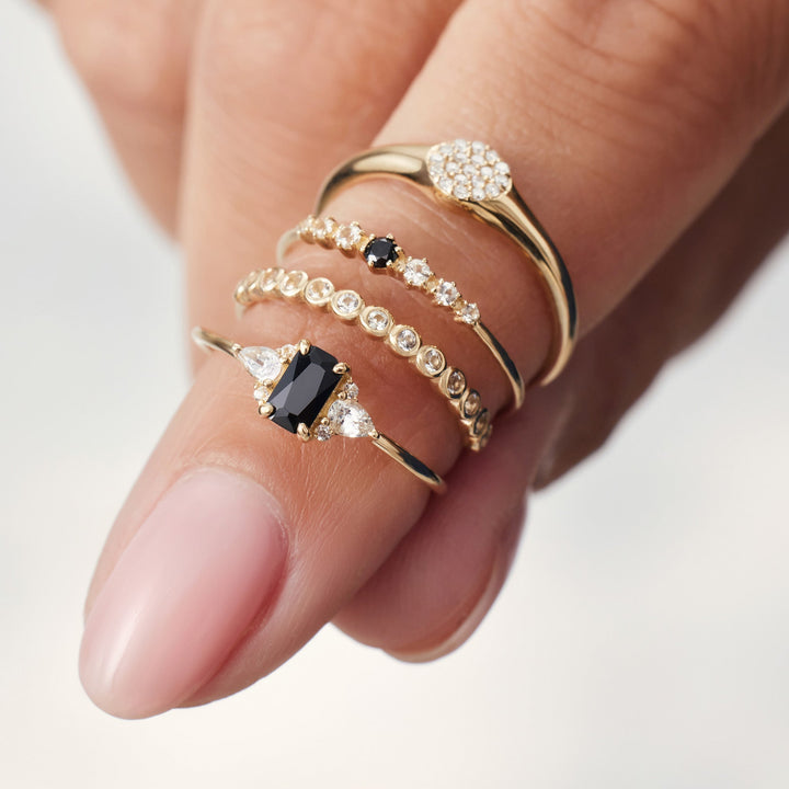 Anillo de burbujas | Oro