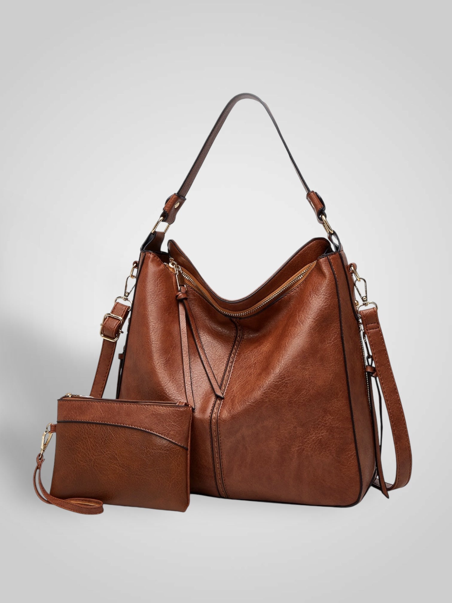 Souf | Luxuriöse Leder-Anti-Diebstahl-Hobo-Tasche