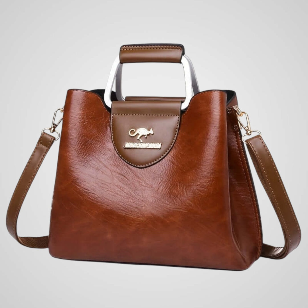 Anna| Sac en cuir bicolore élégant