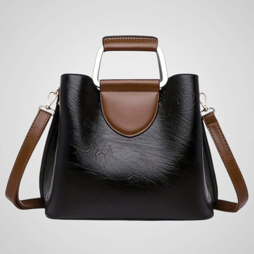 Anna| Sac en cuir bicolore élégant