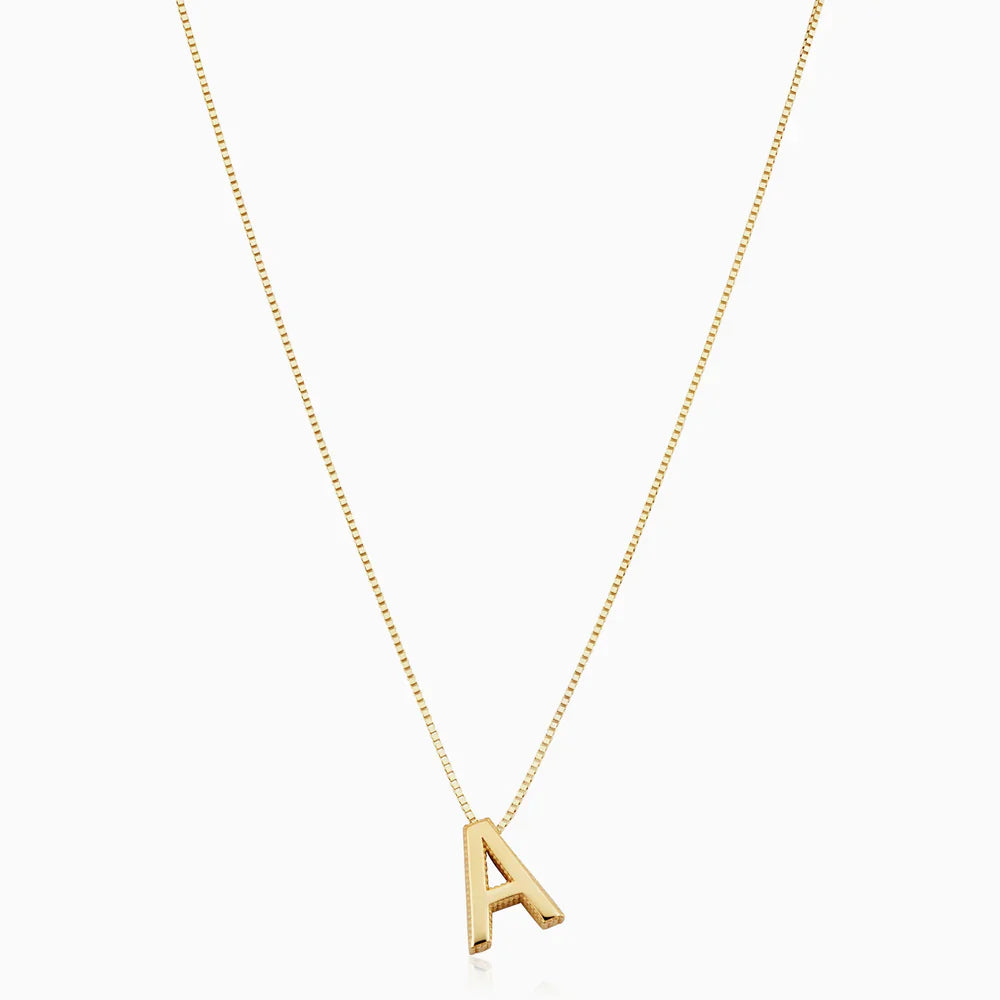 Liebesbrief Anfangs-Halskette | Gold