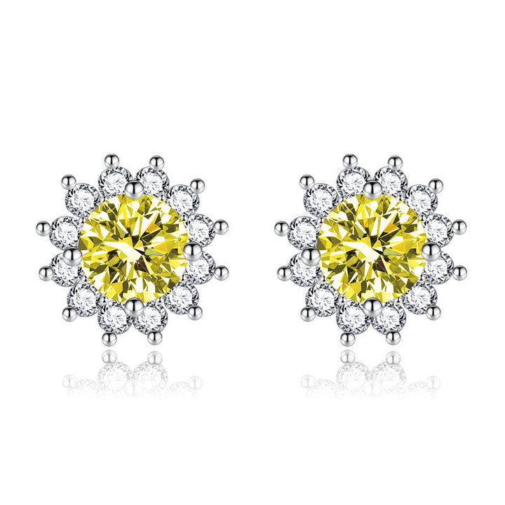 Sunlit Muse Earrings Yellow | White Gold
