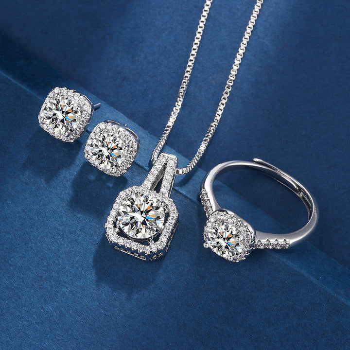 Parure Aria Carré Radieux | Or blanc