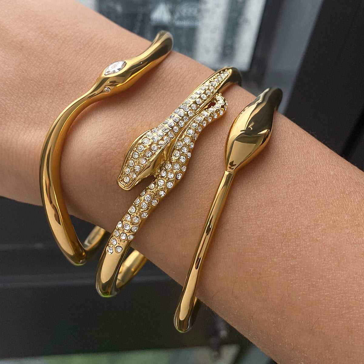 Cassian Veyne Armband-Set | Gold