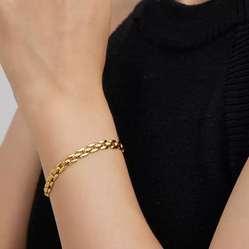 Náramek Timepiece Chain | zlato