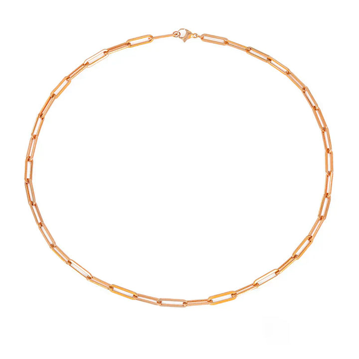 Collana elegante Archen con catena | Oro bianco