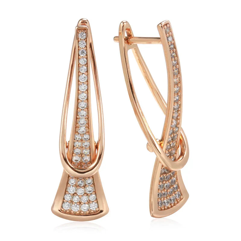 Radiant Layers Kristallohrringe | Gold
