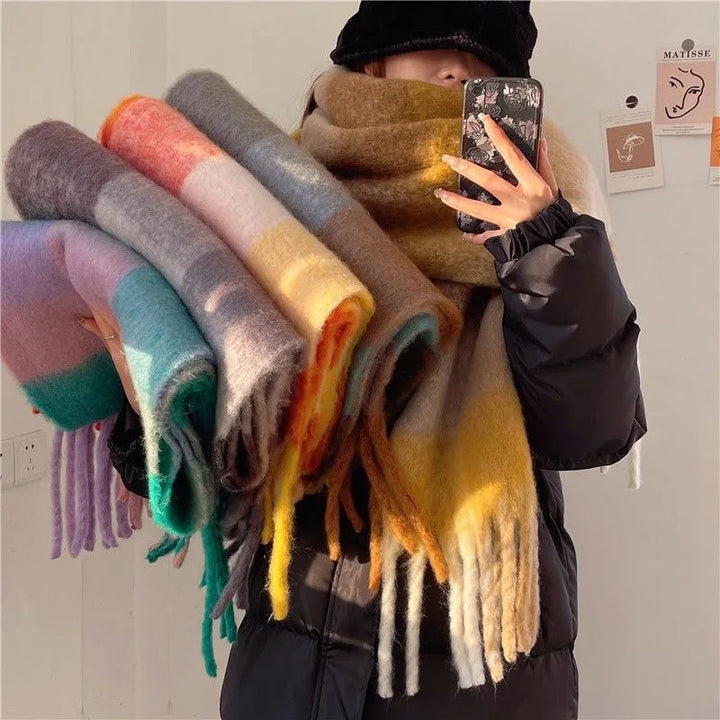 Oversized Winter Scarf for Women – Soft Warm Blanket Scarf, Large Cozy Wrap Shawl in 7 Colors