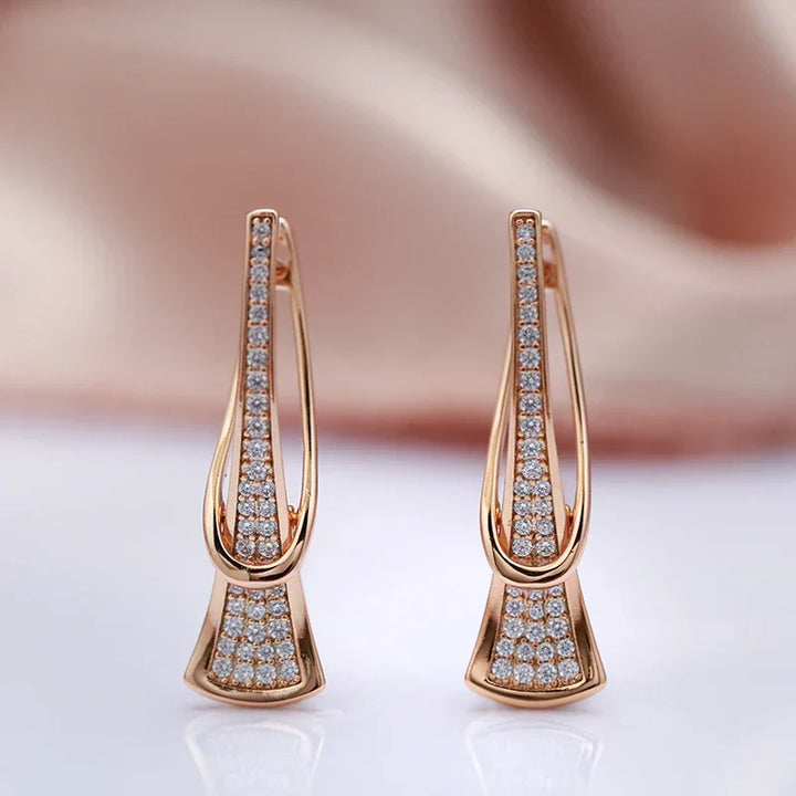 Pendientes de cristal Radiant Layers | Oro