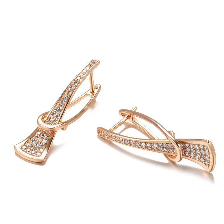 Pendientes de cristal Radiant Layers | Oro