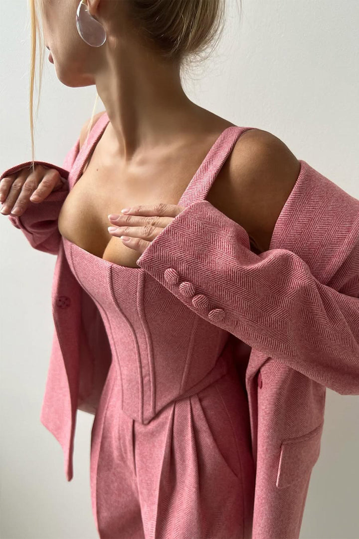 Grace - Ensemble trois pièces avec blazer croisé