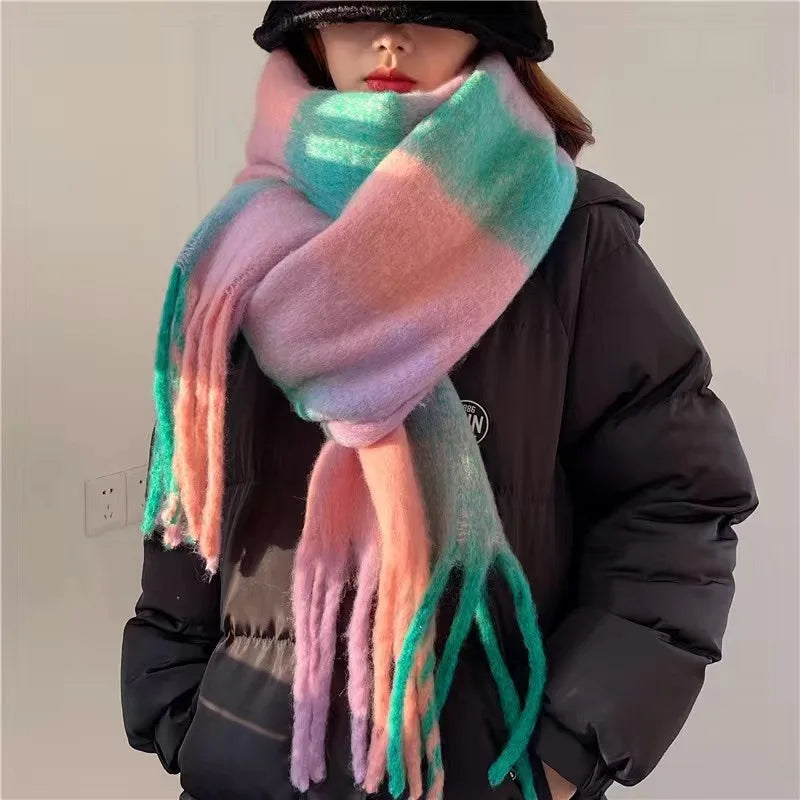 Oversized Winter Scarf for Women – Soft Warm Blanket Scarf, Large Cozy Wrap Shawl in 7 Colors