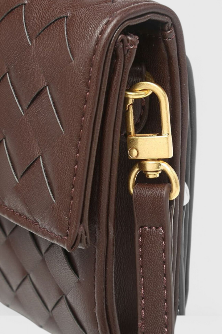 Bolso de mano Melanie con detalle de nudo dorado