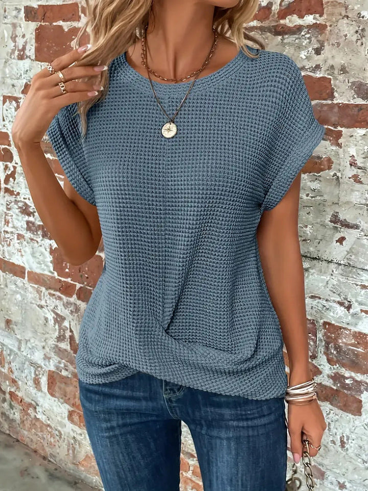 Sophie - T-shirt à col rond encolure cœur