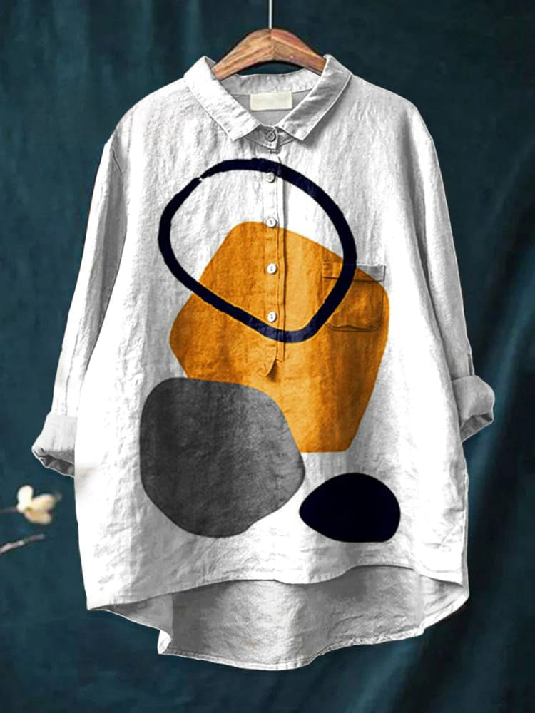 Sienna | Hemd mit geometrischem abstraktem Muster