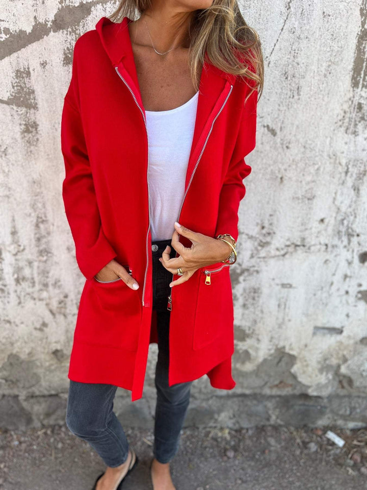 Effortless Knit Cardigan Sweater for Women with Open Front Long Sleeve Longline Relaxed Casual Style