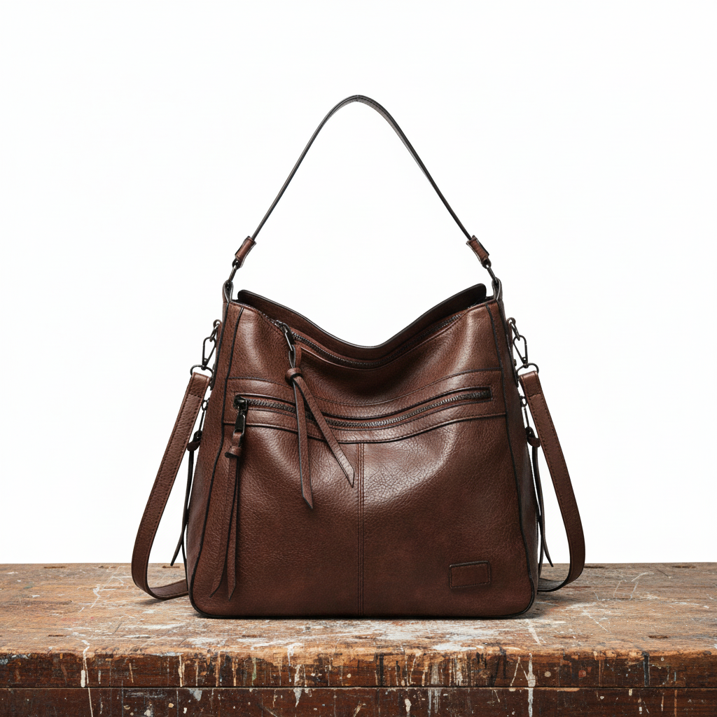 Elegant leather handbag for women